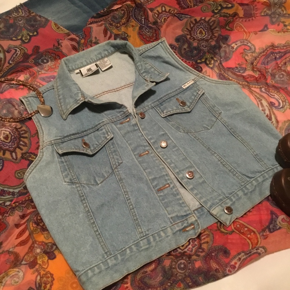 Bill Blass Denim Vest